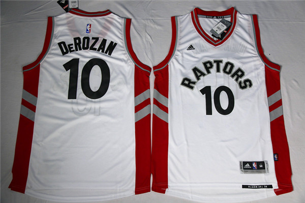 NBA Toronto Raptors #10 Derozan White Jerseys